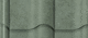interlocking roof tile / metal / green / colored