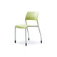 contemporary visitor chair / indoor / fabric / upholstered