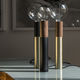 table lamp / metal / wooden / contemporary