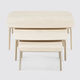 contemporary nesting tables / oak / solid wood / ash