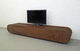 contemporary TV cabinet / walnut