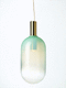 pendant lamp / glass / brass / contemporary