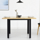 contemporary table / oak / steel base / square