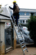 work professional ladder / leaning / aluminum / outdoor