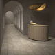 stone tile / matte / indoor / bathroom