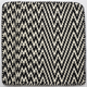 contemporary rug / striped / wool / rectangular