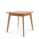 contemporary table / oak / wooden base / rectangular