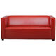contemporary sofa / leather / for hotel / for office