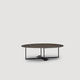 contemporary coffee table / metal / round