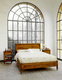 double bed / classic / with headboard / wooden