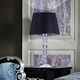 table lamp / Swarovski® crystal / fabric / PVC