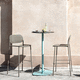contemporary bar chair / indoor / outdoor / painted metal