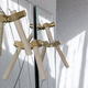contemporary coat hook / brass / ash / individual