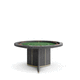 contemporary poker table / home / wooden / velvet