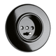 power socket / recessed / Bakelite® / contemporary