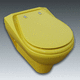 wall-hung toilet / home / commercial / oval