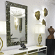 wall-mounted mirror / contemporary / rectangular / Murano glass