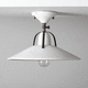 industrial style ceiling light / conical / metal / ceramic