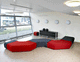 modular upholstered bench / contemporary / fabric / for public space