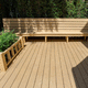 WPC deck board / wood look / clip-on / commercial