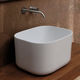 countertop washbasin / ceramic / rectangular / contemporary