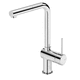 countertop mixer tap / chromed metal / bathroom / 1-hole