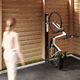 wall-mounted bike rack / vertical / garage / aluminum