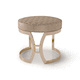 contemporary stool / leather / metal base / upholstered