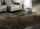contemporary coffee table / glass / rectangular / home
