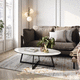 contemporary coffee table / lacquered MDF / ceramic / melamine