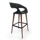 contemporary bar chair / indoor / polyurethane / ash base