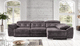 corner sofa / contemporary / fabric / reclining
