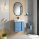 wall-hung washbasin cabinet / MDF / contemporary / with door