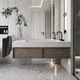 porcelain tile / polished / indoor / bathroom