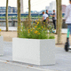 concrete planter / rectangular / contemporary / for public spaces