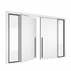 interior door / MDF / anodized aluminum / Corian®