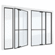 interior door / anodized aluminum / pivoting / contemporary