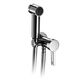 shower mixer tap / bidet / wall-mounted / chromed metal