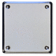 wall hatch / square / inox