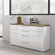 contemporary chest of drawers / lacquered wood / oak / not specified
