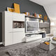 contemporary TV wall unit / lacquered wood