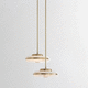 pendant lamp / brushed brass / marble / alabaster