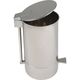 kitchen trash can / stainless steel / foot-operated / indoor