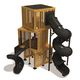 playground structure / public / wooden / metal
