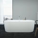 oval bathtub / freestanding / thermal / acrylic