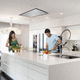 ceiling-mounted range hood / with built-in lighting