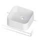 countertop washbasin / ceramic / rectangular / contemporary
