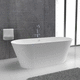 oval bathtub / freestanding / Corian® / white