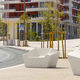 contemporary chair / outdoor / concrete / for public building