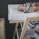 wooden changing table / with post / on casters